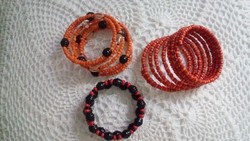 Orange-black-red bracelet package