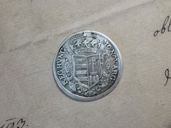 Rákóczi ezüst Forint, féltallér, fél tallér,1706 KB, XF / sehr schön / III +/ II-