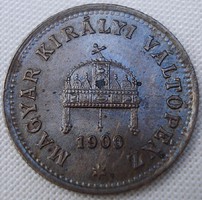 FJ . Magyar 1 fillér 1900
