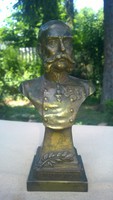 Ferenc József császár bronz szobor m 16 cm
