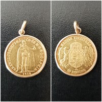 Ferenc József arany 10 korona + keret