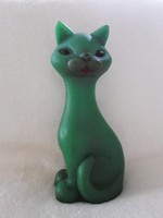 Régi zöld gumi macska, cica  - '60-as évek