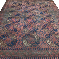 Antik ritka Elsari Beshir kézi csomózású, kézzel csomózott türkmén szőnyeg - 19/18 század környéke!