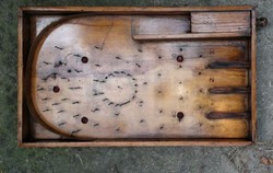 antik fából készült " flipper " játék golyós egyedi fa játék