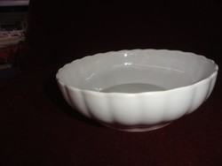 Bolgár porcelán "komatál" köretes tál. Fehér, átmérője 20 cm, magassága 7 cm. Vanneki!