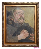 “Jobbágysors” portré Novák Sándor (1878-1942), nagybányai festő munkája