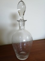 Antik savmarratott üveg butella