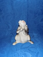 Régi ritka orosz porcelán nyúl nyuszi figura 15 cm (po-2)