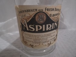 Üveg - régi - Aspirines -  gyógyszeres -  Osztrák - 2,5 dl - hibátlan 
