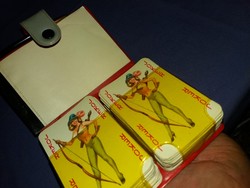 Régi magyar kártyagyári erotikus francia kártya römi kártya  Pin - up girl 2 pakli a képek szerint