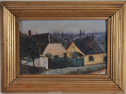Ismeretlen festő: Tabán, Naphegy utca, 1917