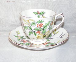Angol Royal Albert Holly porcelán csésze és alátét