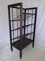 EGYEDI!  WIEN Art Deco gurulós kávéházi újságtartó kottatartó polc 1920-as évek Bécs extrém ritka!