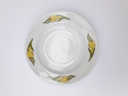 Alföldi retro porcelán nárciszos csészealj - nárcisz mintás kistányér