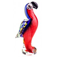 Különleges papagáj figura - Muranoi stílusú - Érdekes műalkotás