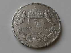 5 Korona 1900 KB ezüst VF