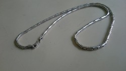 Ezüst nyaklánc, különleges henger alakú 925 ös 