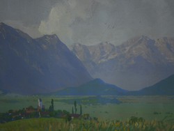 J. Horváth Károly (1873-1961) : Kilátás Garmisch felé