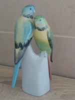 Kézzel festett hollóházi papagáj pár