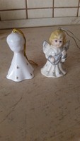 Nagyon szép porcelán angyalka csengő 2 db  eladó!