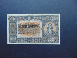 1000 korona 1923 B 39 Magyar Pénzjegynyomda RT    