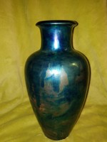 Zsolnay labrador kék eozin váza 