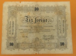 10 forint 1848 "Büntetettnek"