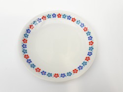 Alföldi porcelán piros és kék virág mintás - menzamintás kistányér desszertes süteményes tányér