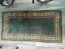 Kézi csomózású indiai gyapjú szőnyeg, kis méretű perzsa mintás szőnyeg