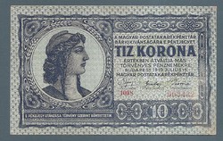 10 Korona 1919 friggiai sapkás változat
