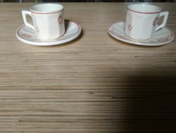 Régi Gránit porcelán kávés csészék kistányéral