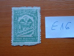 KOLUMBIA 3 C 1920 számok és címer az aláírási sávmal "PROVISIONAL" felirattal E16