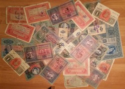 Felülbélyegzett Korona bankjegyek - 26 darab