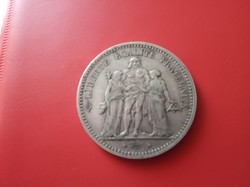 1848 Franciaország ezüst 5 frank szép állapotban