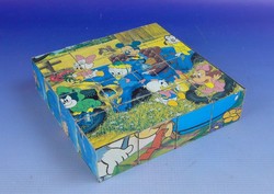 0F762 Retro 3D-s kocka puzzle kirakó 16 db