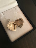 Szív alakú, fényképtartós 925 jelzésű ezüst medál!