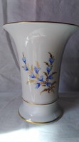 Höchst blue floral vase hand painted