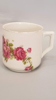 Régi Zsolnay porcelán rózsás kis csésze