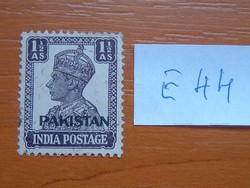 PAKISZTÁN 1-1/2 A 1947 India postai bélyegek "PAKISTAN" felirattal, kicsi E44