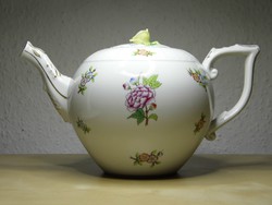 ETON mintás herendi porcelán teáskanna 1955 kanna kiöntő