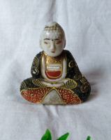 Régi jelzett japán mini Buddha figura (1) 6 cm 