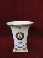Herendi porcelán Viktória mintás váza, a Győri Dózsa 25 éves évfordulójára készült.