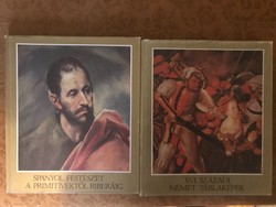 2 db könyv, művészet történet, 1966 és 1972 Corvina Kiadó, 25x30 cm, papír borítókkal, jó állapotban