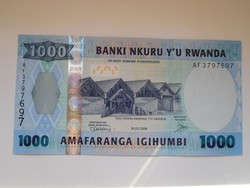 Ruanda 1000 francs  2008 UNC
