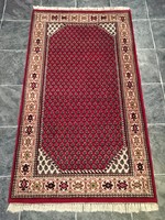  INDIEN Mir - Kézi csomózású gyapjú PERZSA szőnyeg, 92 x 172 cm 