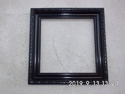 Antik,fekete képkeret 26.5x27 cm