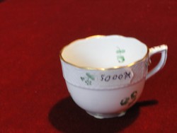 Ó Herendi porcelán kávéscsésze, Apponyi mintás.Átmérője 6,5 cm.