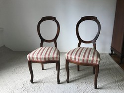 2 db neobarokk kárpitozott szék