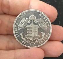  1 Forint 1868 GYF  Ferenc József Gy-F Gyulafehérvár Ezüst Pénz Érme