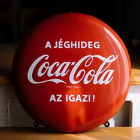Coca-Cola zománcozott domború reklámtábla
